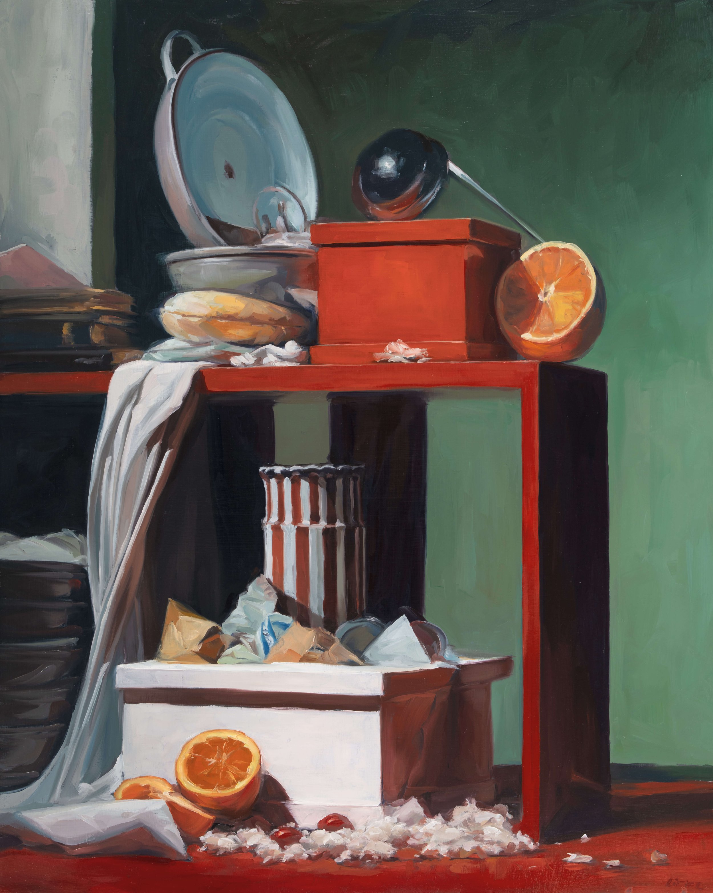 Aron Lorincz — Status Intermedius No. 3 - oil on panel, 60 × 75 cm