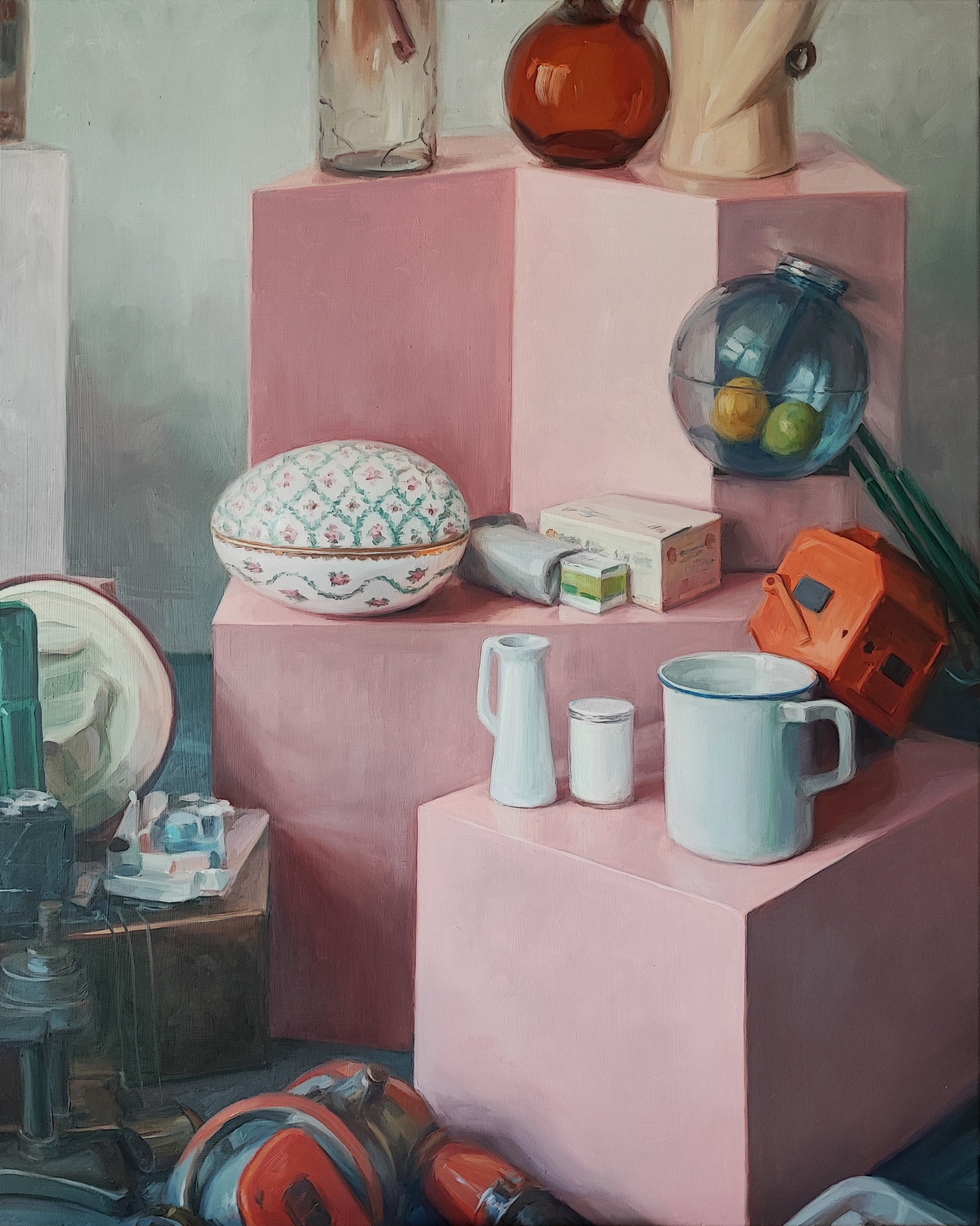 Aron Lorincz — Status Intermedius No. 7 - oil on panel, 60 × 75 cm