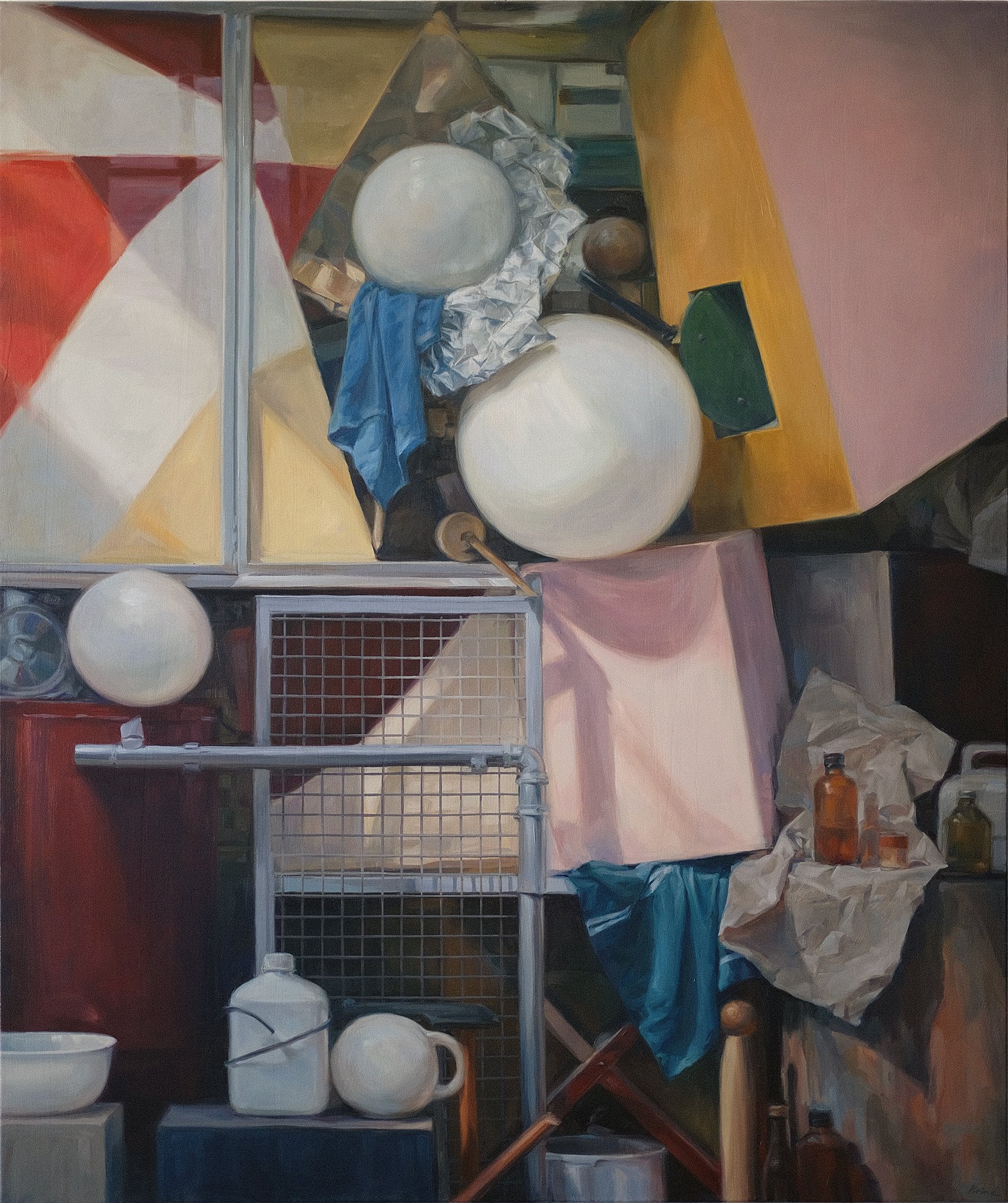 Aron Lorincz — Status Intermedius No. 14 - oil on linen, 100 × 120 cm