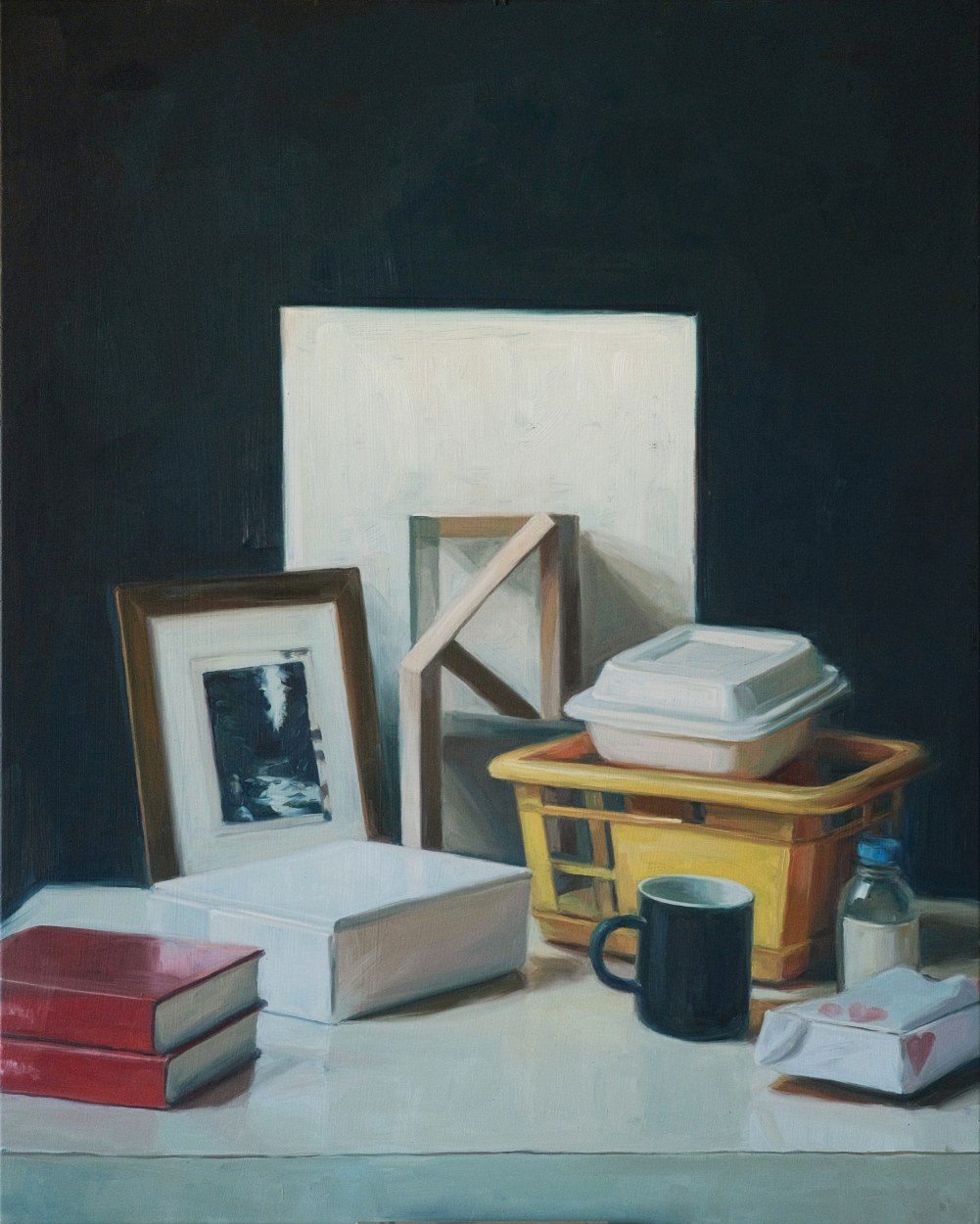Aron Lorincz — Status Intermedius No. 15 - oil on panel, 60 × 75 cm